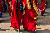 Pilgrims visiting the great Brihadishwara Temple of Thanjavur, Tamil Nadu. 